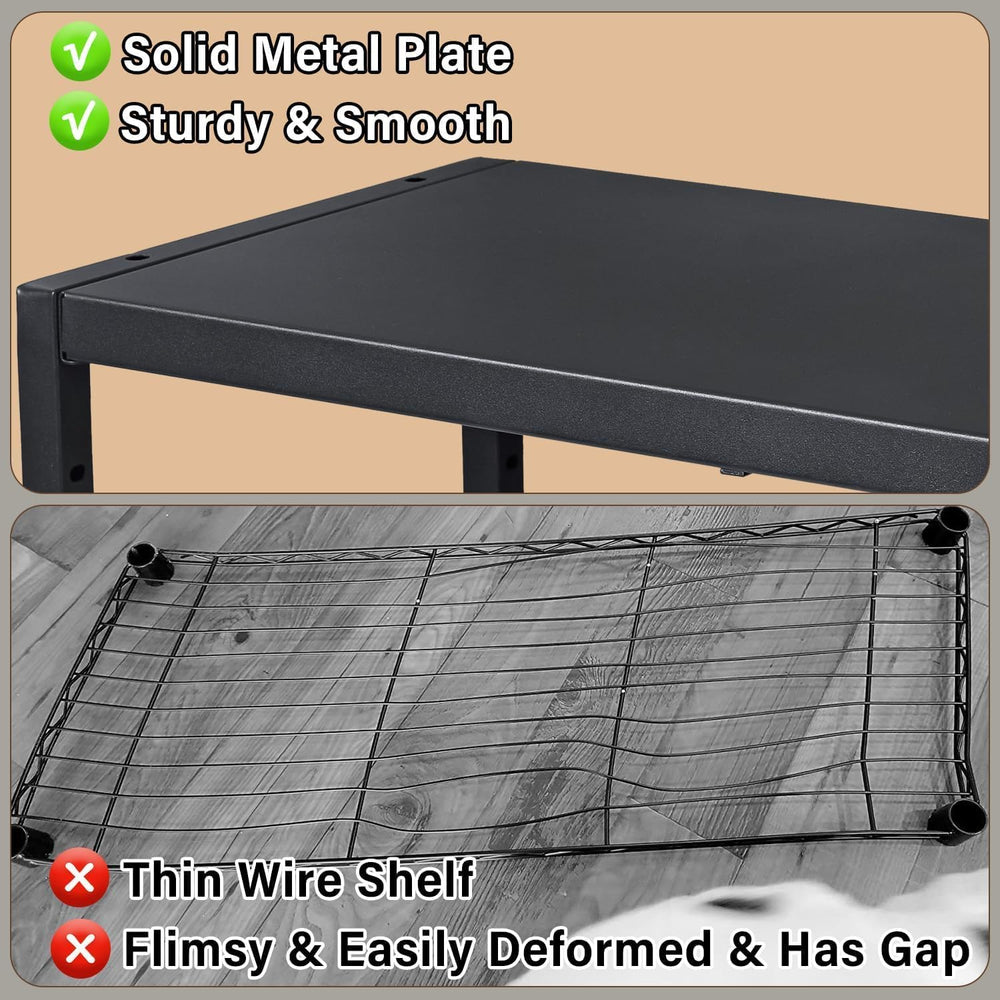 Expandable Metal Storage Shelves, Adjustable Kitchen Shelving Unit Rack
