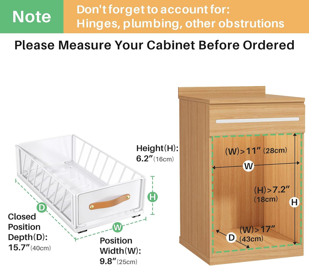 Pull out Cabinet Organizer,Heavy Duty Slide out Pantry Shelves Drawer Storage...
