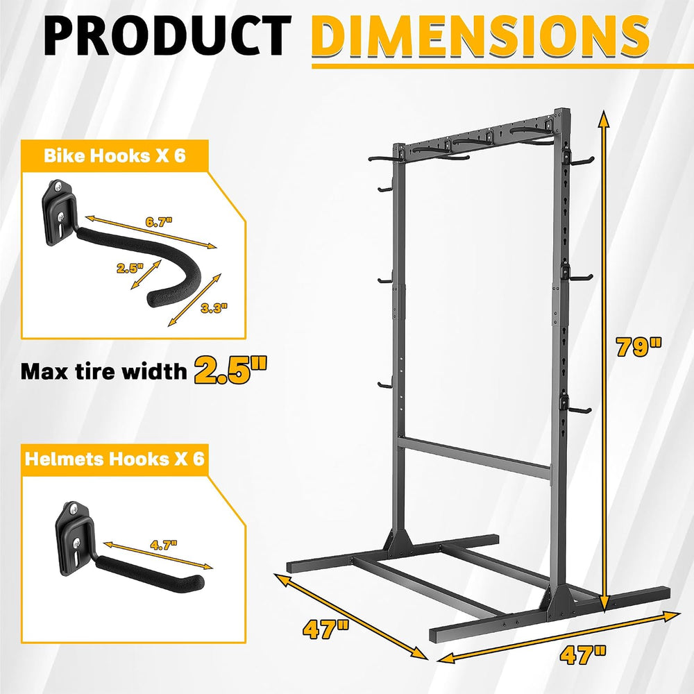 Ultrawall Freestanding Bike Stand, Vertical Bike Storage Rack for Garage