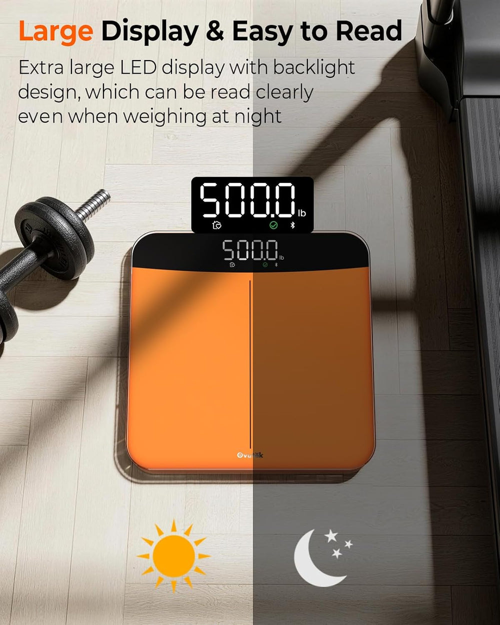 500lb Digital Bathroom Scale with Body Weight Trends App