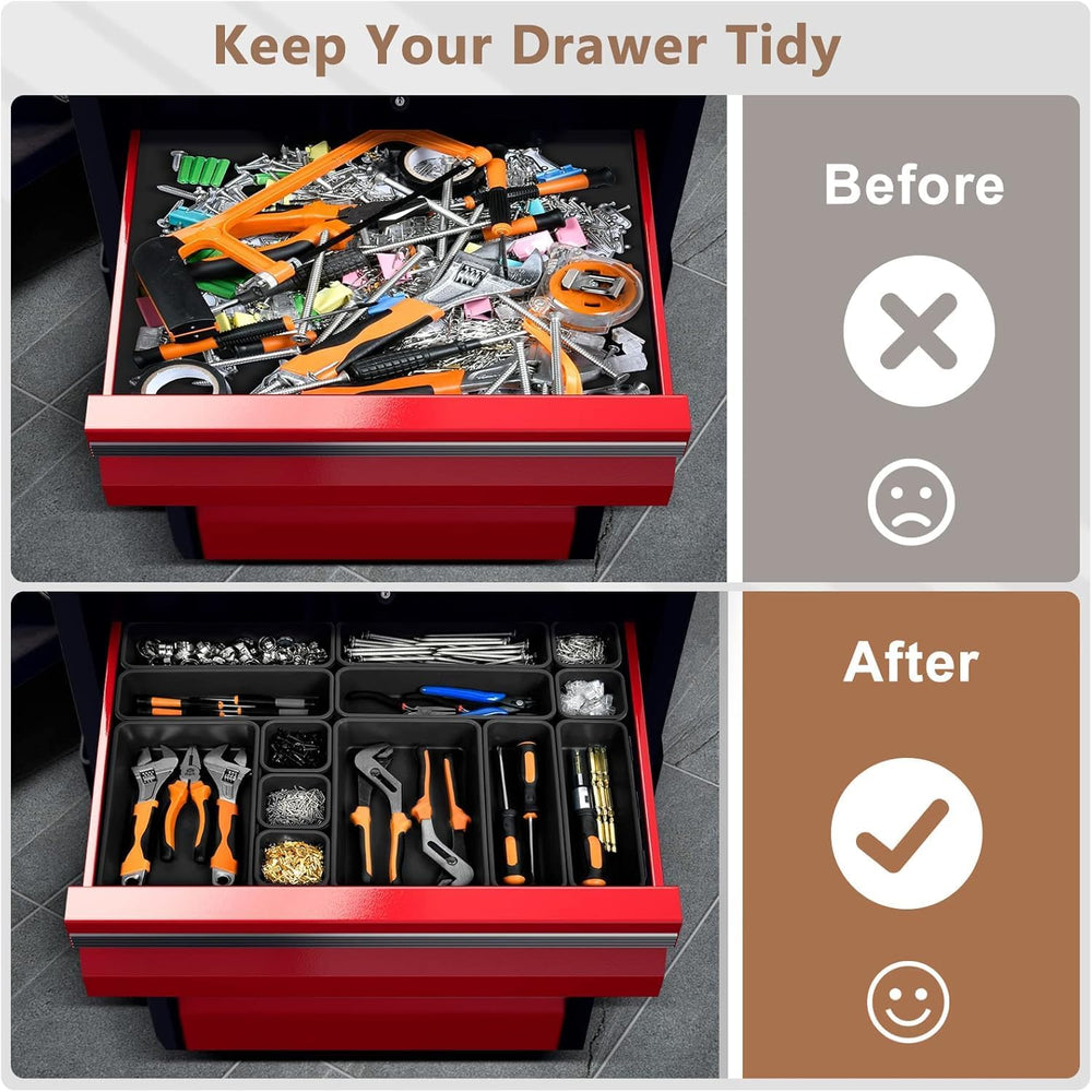 【𝗠𝗶𝗹𝗶𝘁𝗮𝗿𝘆 Grade】 A-LUGEI Tool Box Organizer Garage Organization