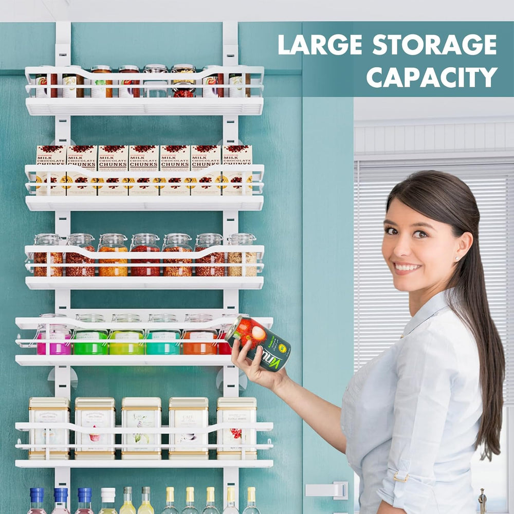 Eastherry Over The Door Pantry Organizer，9-Tier Over The Door Organizer with ...