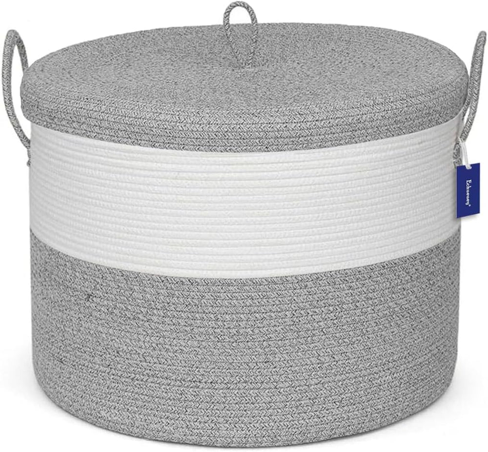 21" x 18" Extra Large storage baskets,Decorative blanket basket wit...