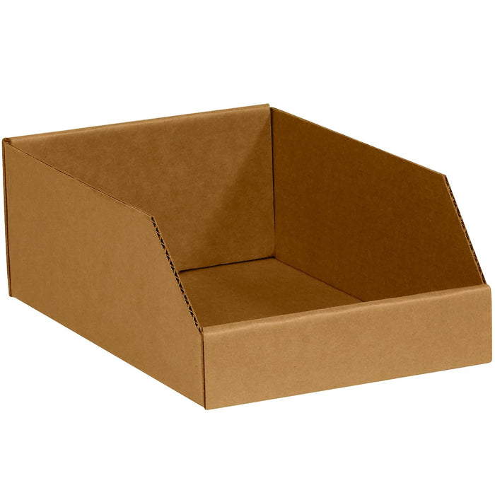 Ship Now Supply SNBINMT812K Open Top Bin Boxes, 8" x 12" x 4 1/2", 8" Width, 4.5" Height, 12" Length, Kraft (Pack of 50)