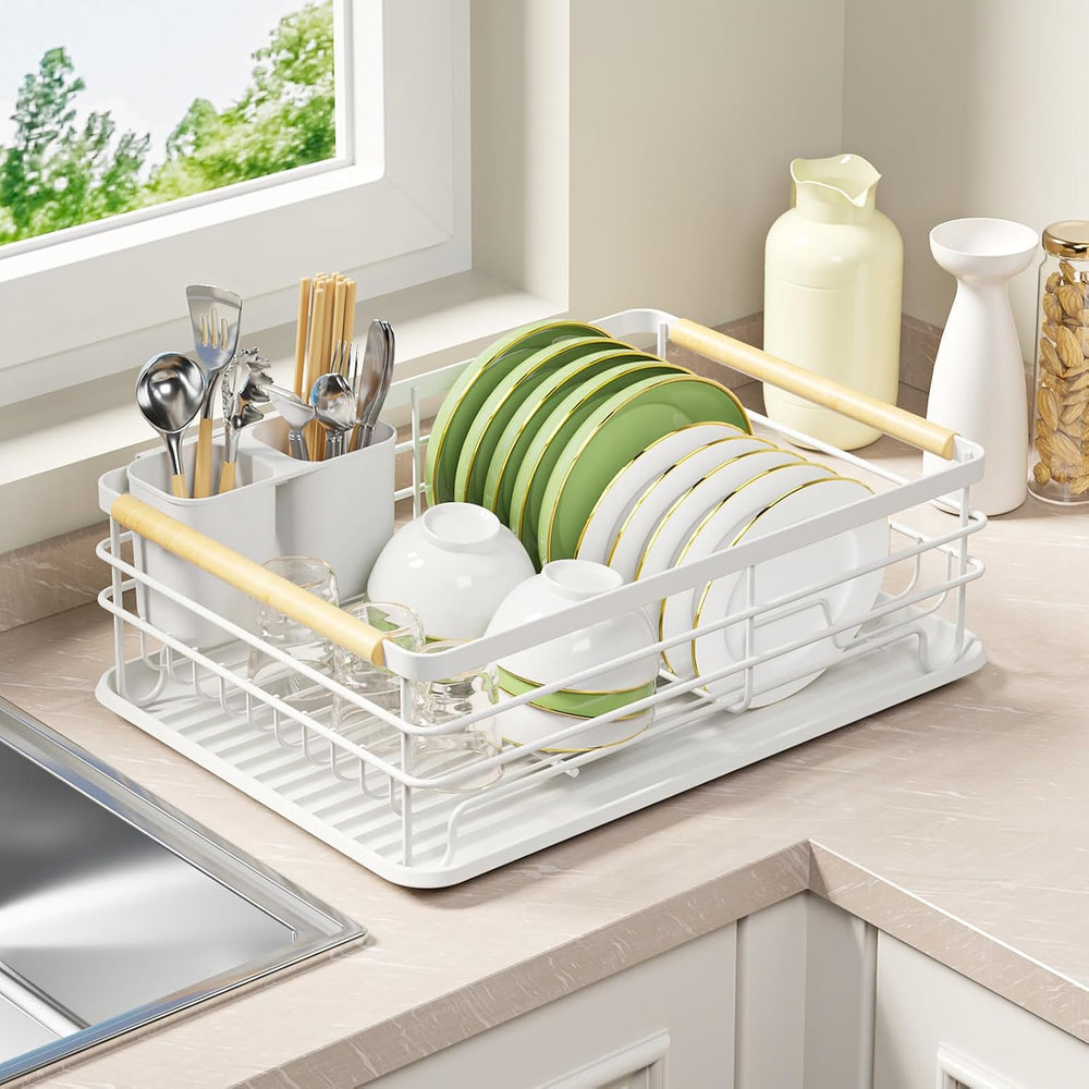 Dish Racks for Kitchen Counter, White