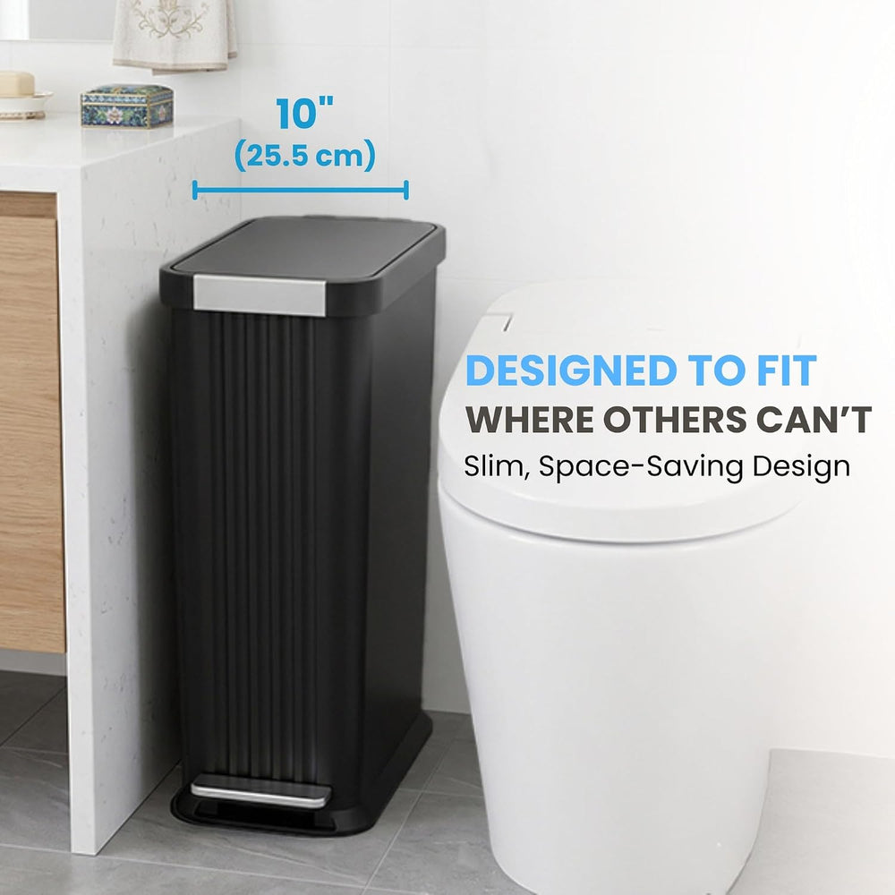 Patented 13 Gallon STEP Adult Diaper Pail | Fits Kitchen Bags | Odor Filter