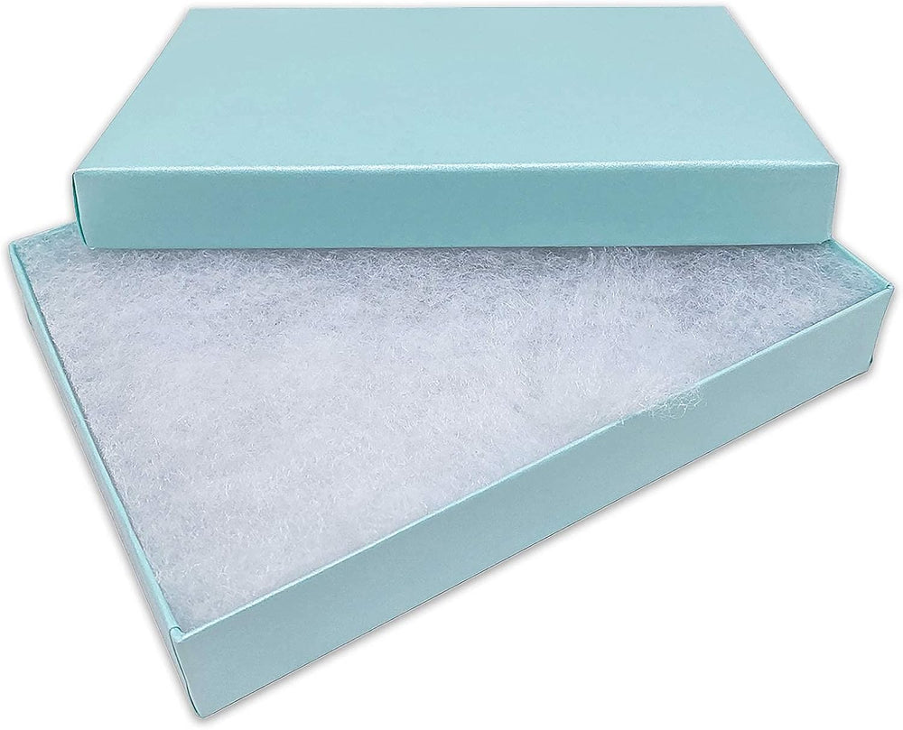 TheDisplayGuys 25 Cardboard Gift Jewelry Boxes w/Padding #75-7.1x5.2x1.3