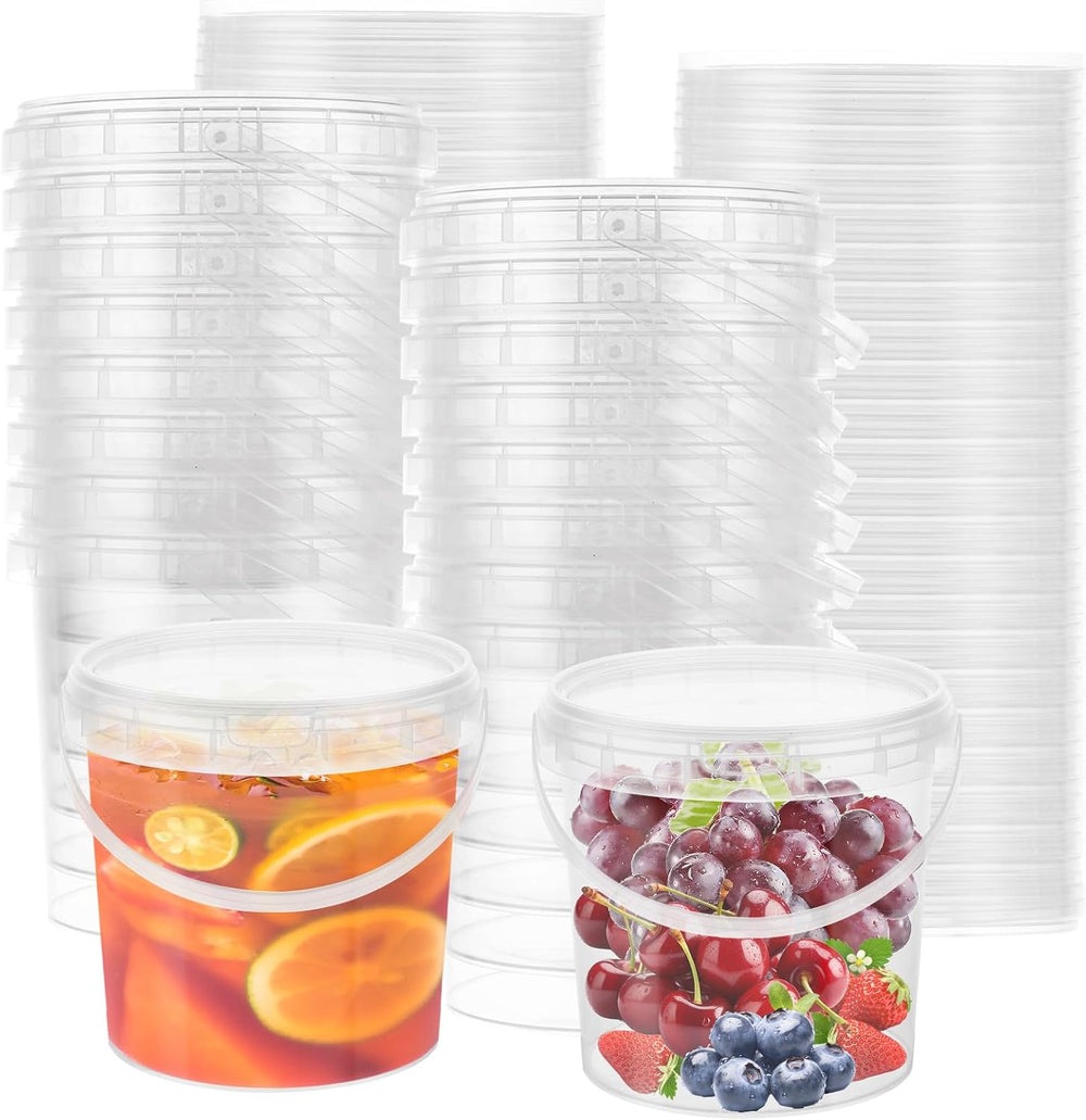 AKOLAFE 30Pack 32oz Deli Containers with Lids Deli Cups 32 oz Soup Containers...