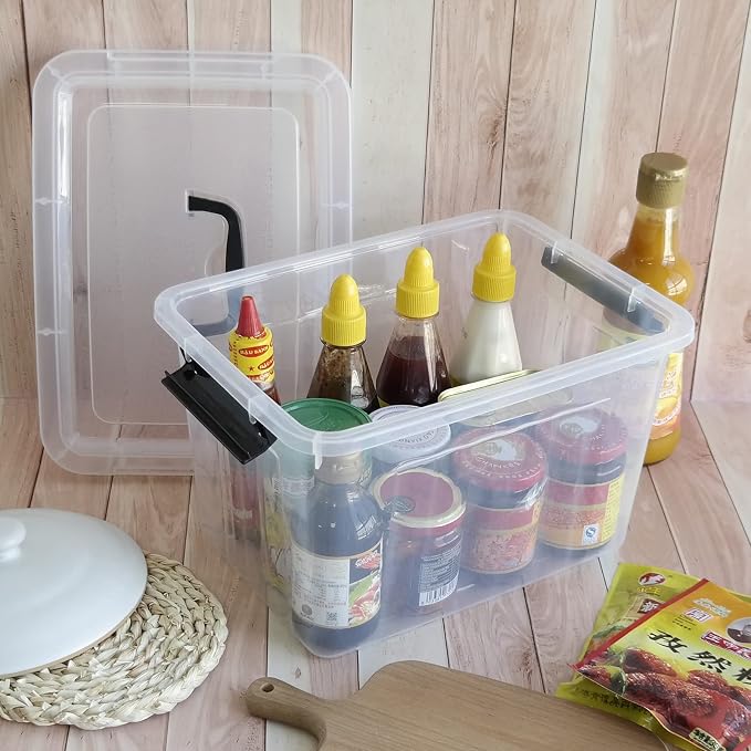 Zopnny 12 Quart Storage Latch Bins