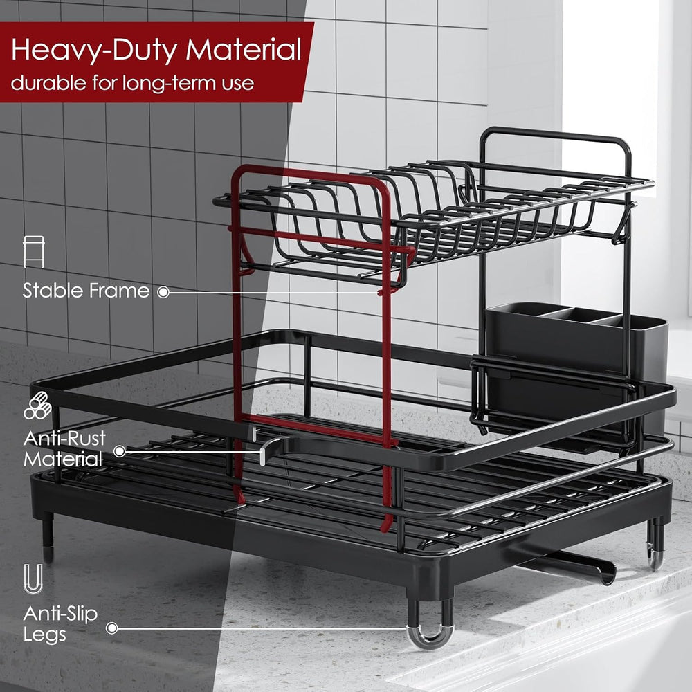 Sakugi Dish Drying Rack - X-Large Stainless Steel Dish Rack for Kitchen Count...