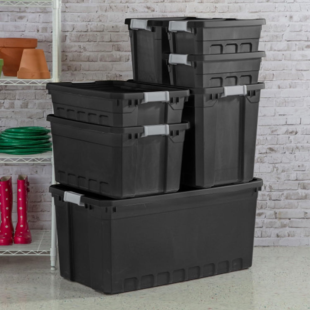 Sterilite 18-Pack Plastic Storage Bins with Lids, Stackable Containers, 7.5 G...
