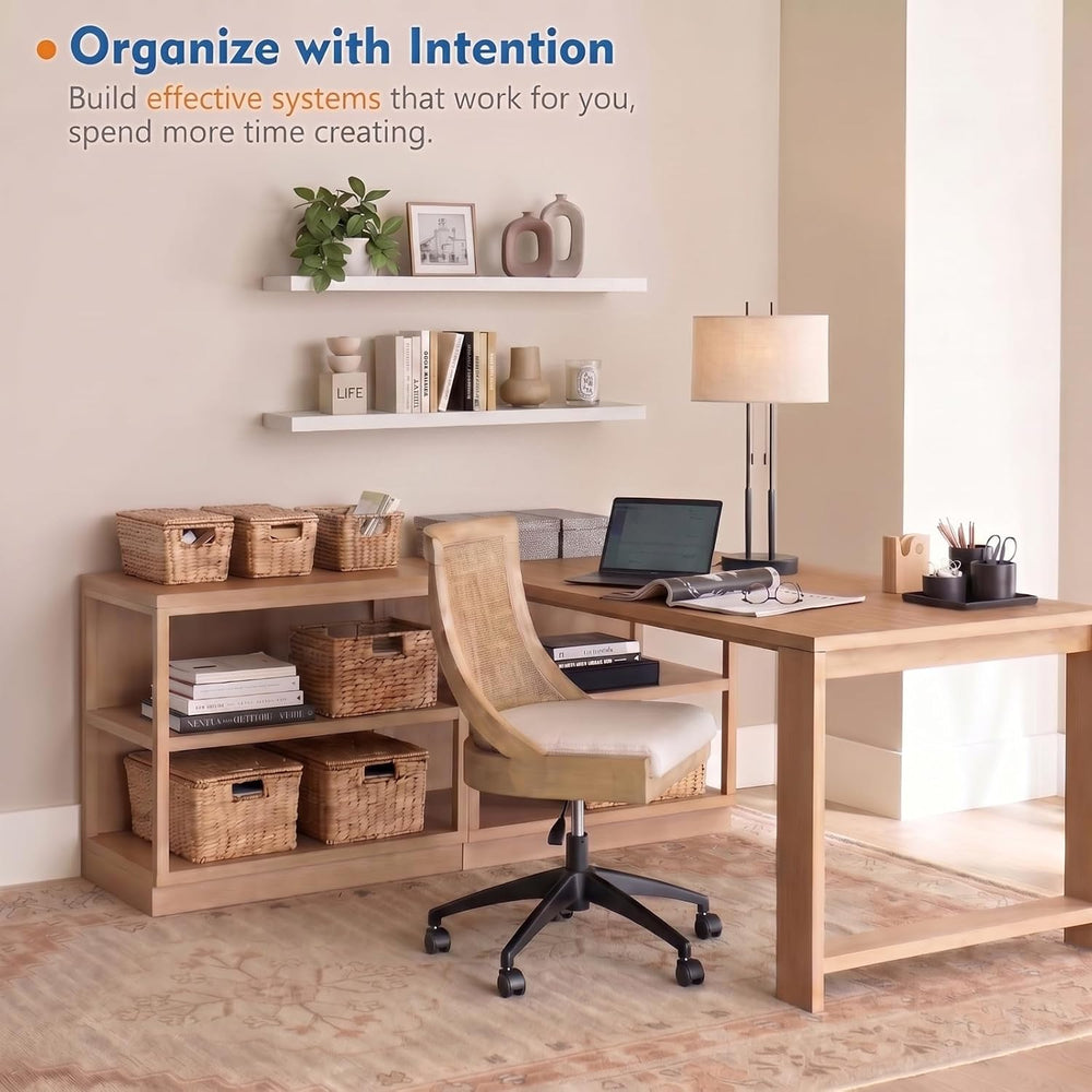 White Floating Shelves 48 inch Long, Large Wall Shelf for Living Room