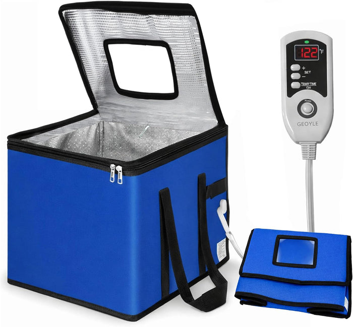 74l Large Foldable Proofing Box，Bread Proofer Blue 16.5 * 16.5 * 16.5in