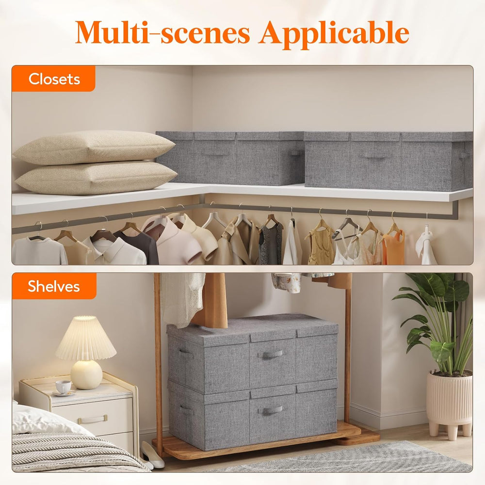Lifewit 100L Under Bed Storage Containers, 11.8 Inch Tall Underbed Clothes St...