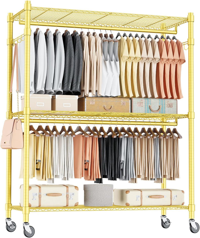 Homdox Gold Heavy Duty Clothes Rack