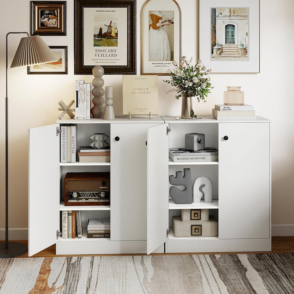 Giantex 2 Door Storage Base Cabinet (White)