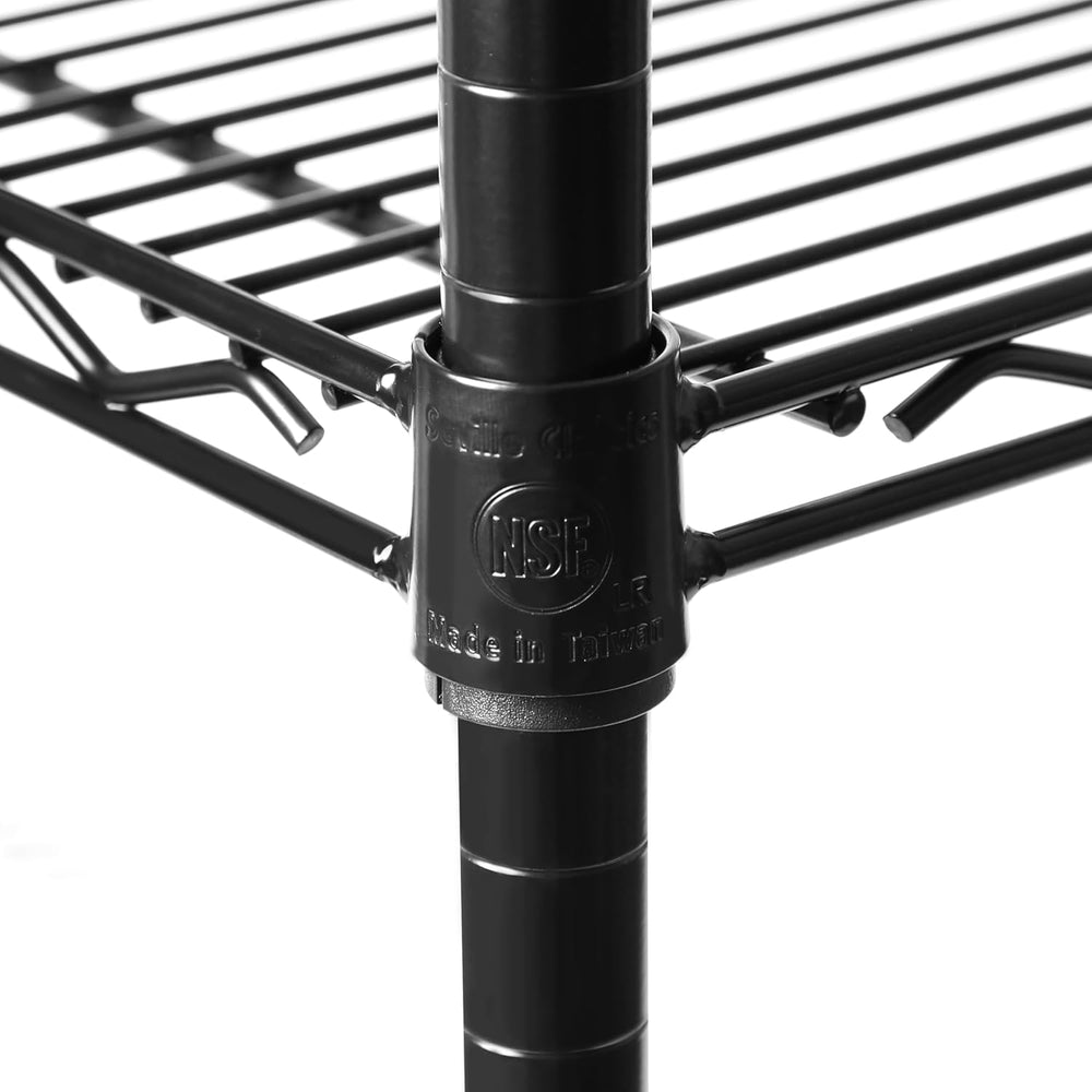 UltraDurable 5-Tier NSF Steel Wire Shelving, 24"W x 18"D x 75"...