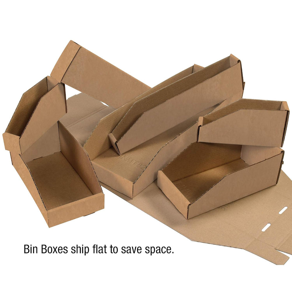 Box USA Storage Bins Medium 6"L x 18"W x 4 1/2"H 50-Pack - Cor...