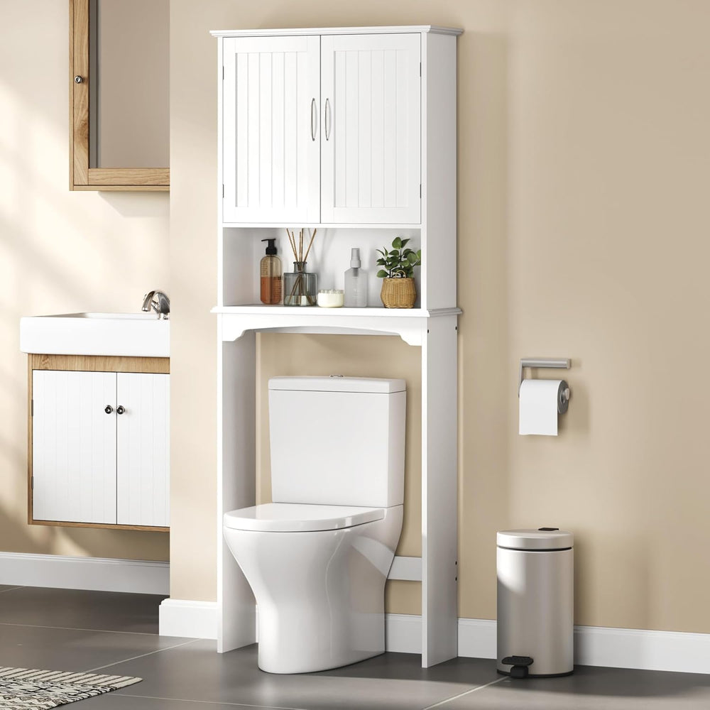 Yaheetech Over the Toilet Storage Cabinet, Bathroom Organizer, White