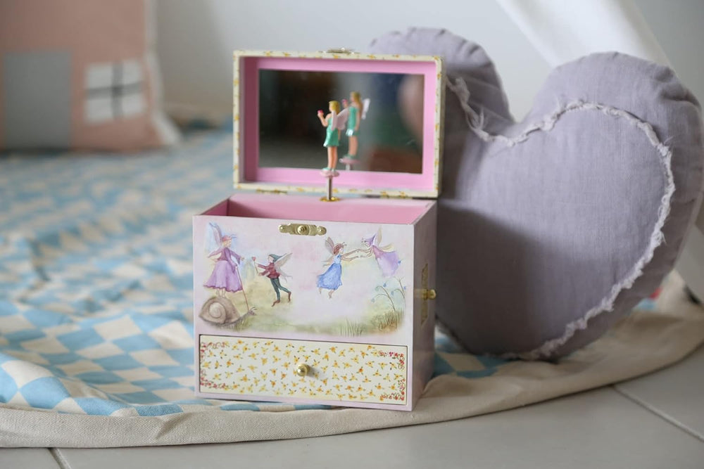Enchantmints Fairy Music Box for Girls Spins to Music 4 Pullout Drawers