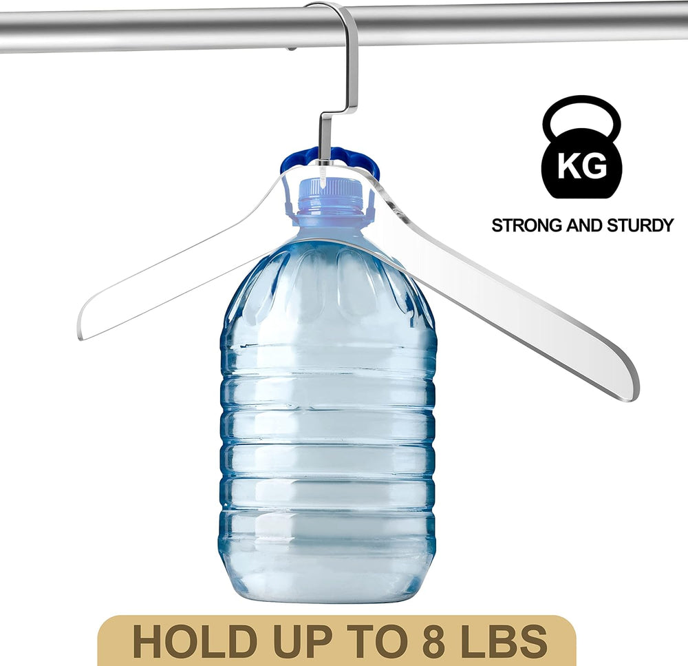 Quality Clear Acrylic Lucite Coat Suit Hangers, Stylish Clothes Hanger with S...