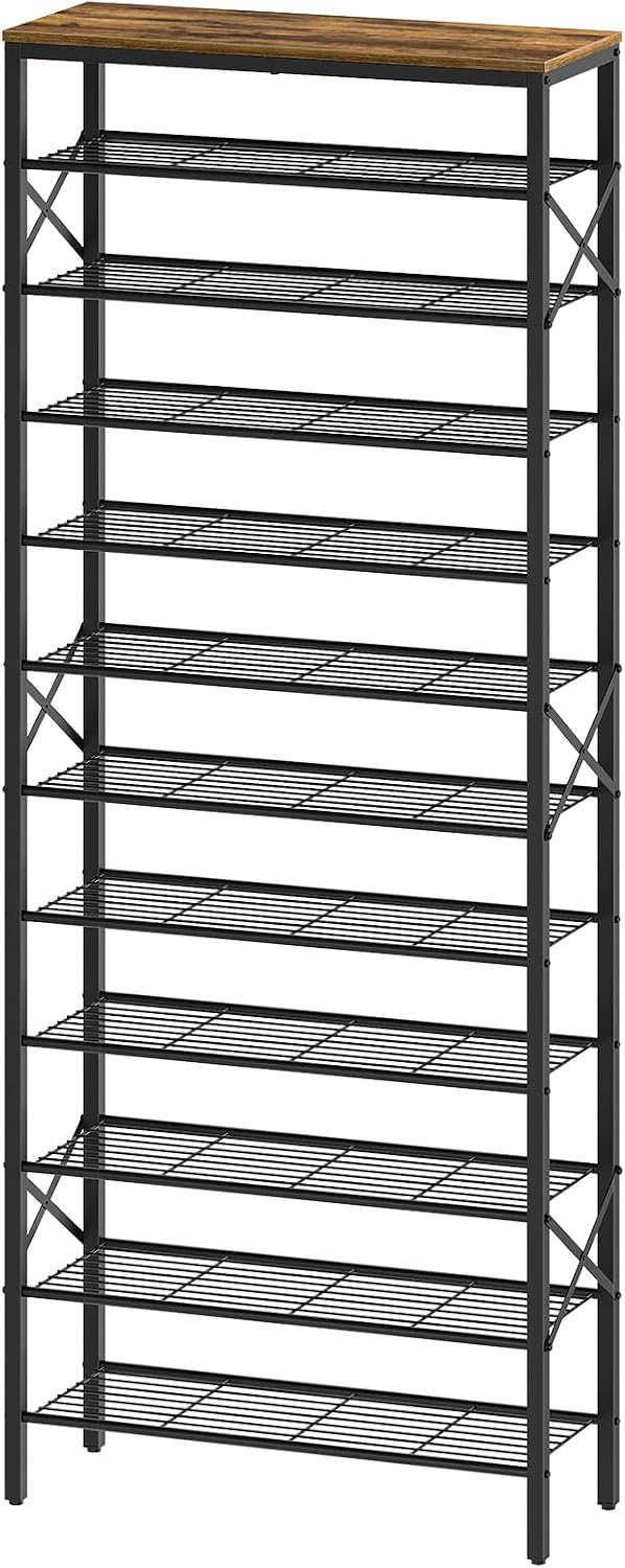 YATINEY 12 Tier Shoe Rack, Large Capacity Shoe Storage Organizer Holds 48 Pai...