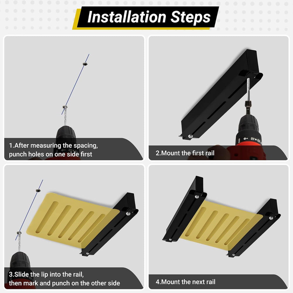 6-bin Overhead Garage Storage Rack, Ceiling Storage Racks
