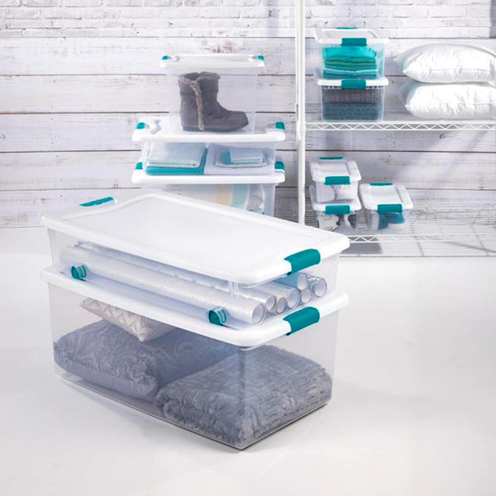 Sterilite Latching Box with Lids for Home and Office, 106 Quart, 20-Pack