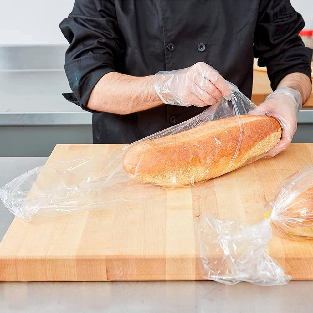 APQ Clear Gusseted Poly Bags, 8 x 3 x 20 Inch, 1000 Count
