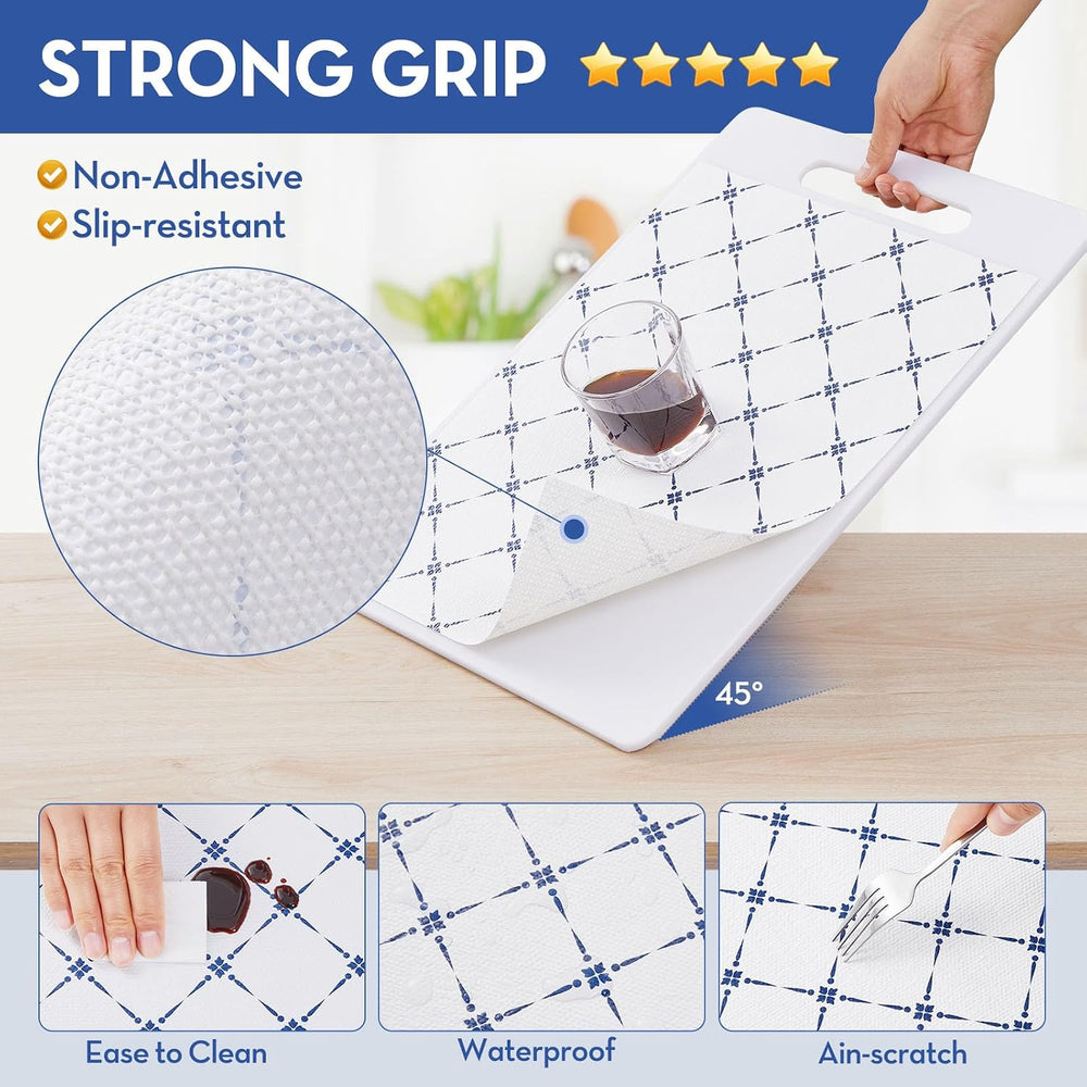 Drawer Shelf and Cabinet Liner, Thick Strong Grip,Shelf Liners Non-Adhesive L...