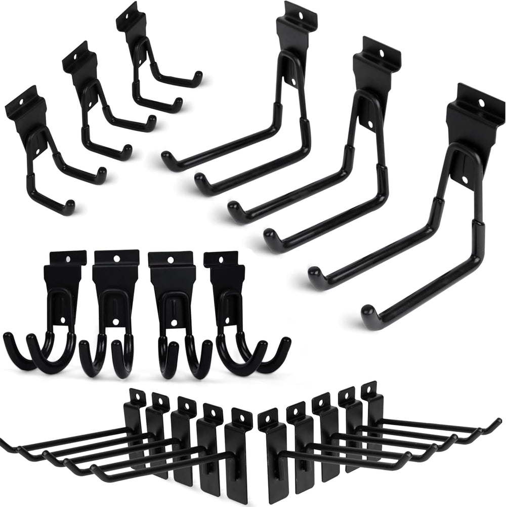 FELLER Slatwall Hooks Heavy Duty - Premium 20 Pack for Proslat & Slatwall...