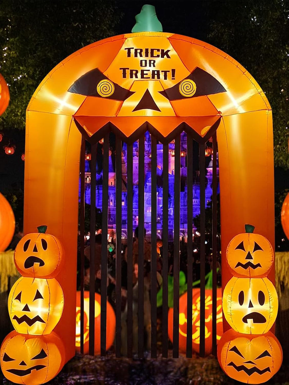 9.5 Feet Halloween Inflatable Arch, Kalolary Pumpkin Inflatables Archway
