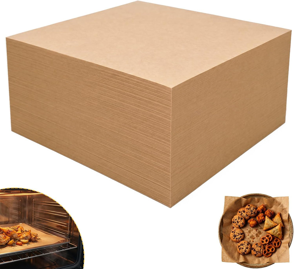 EcoDispose 12"x12" Pre-Cut Grease Resistant Deli Parchment Paper, 1...