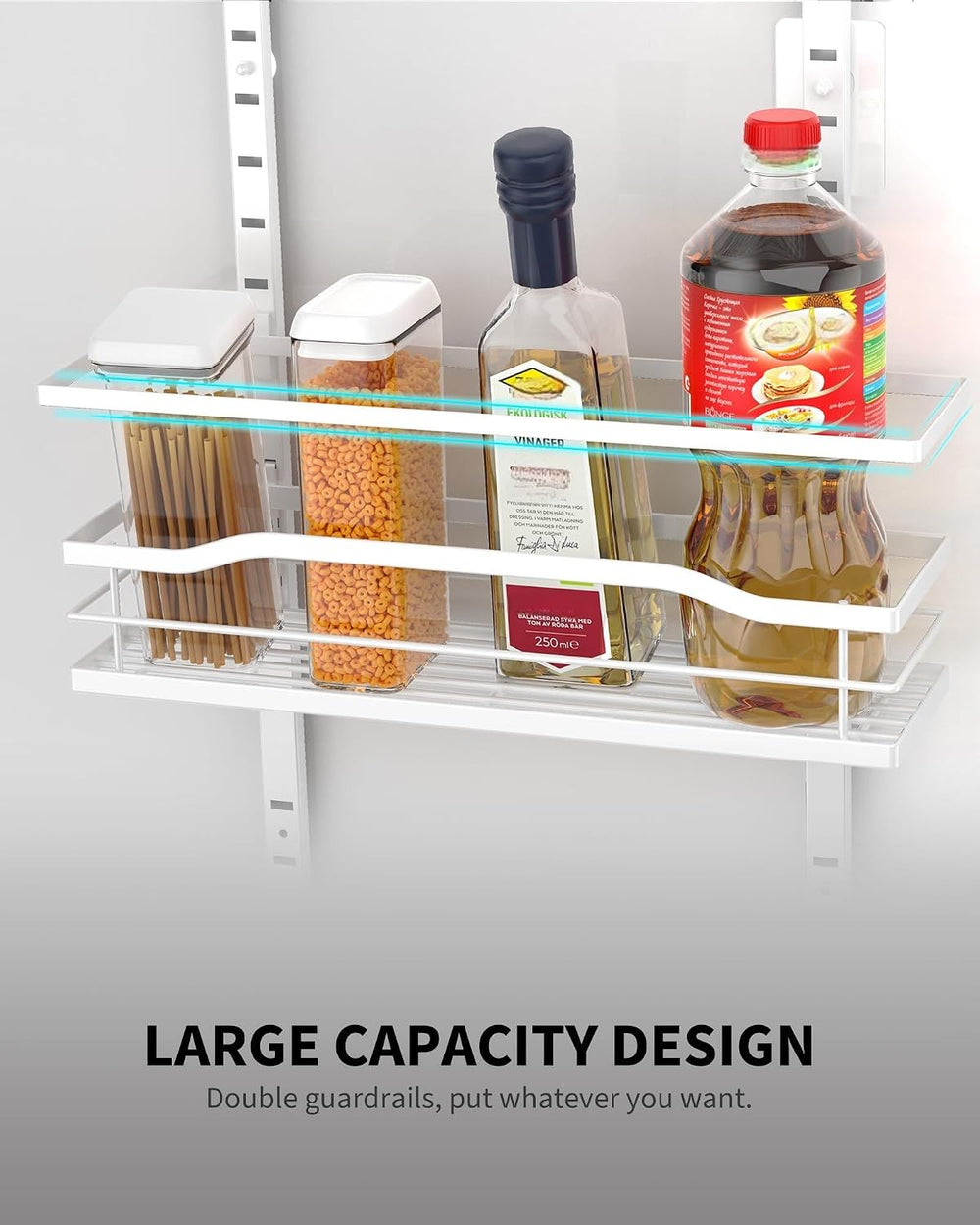 Moforoco White 6-Tier Over Door Pantry Organizer, Pantry Organization Storage...