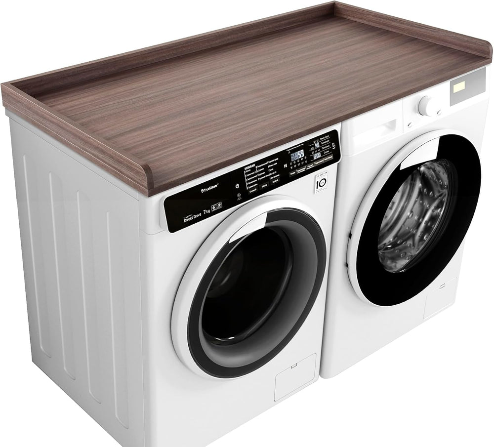 Kaboon Washer Dryer Countertop, Melamine Countertop with Edge Rails - 27.5&qu...