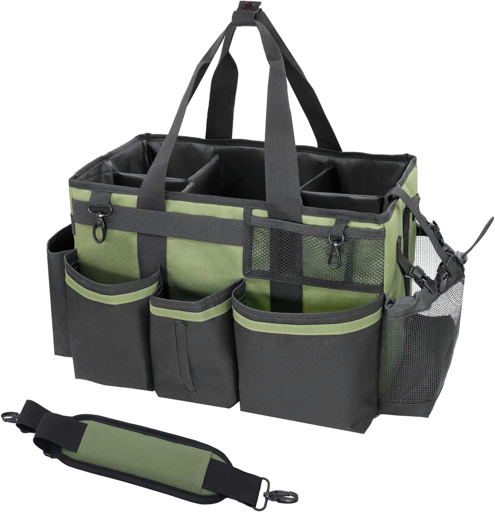 SCAVATA Wearable Cleaning Caddy Organizer with Handle & Shoulder Straps f...