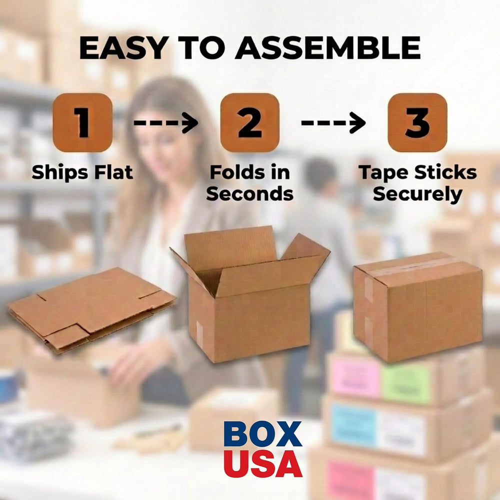 BOX USA Long Boxes Holds 65lbs, 26x10x10 25-Pk for Shipping & Packing