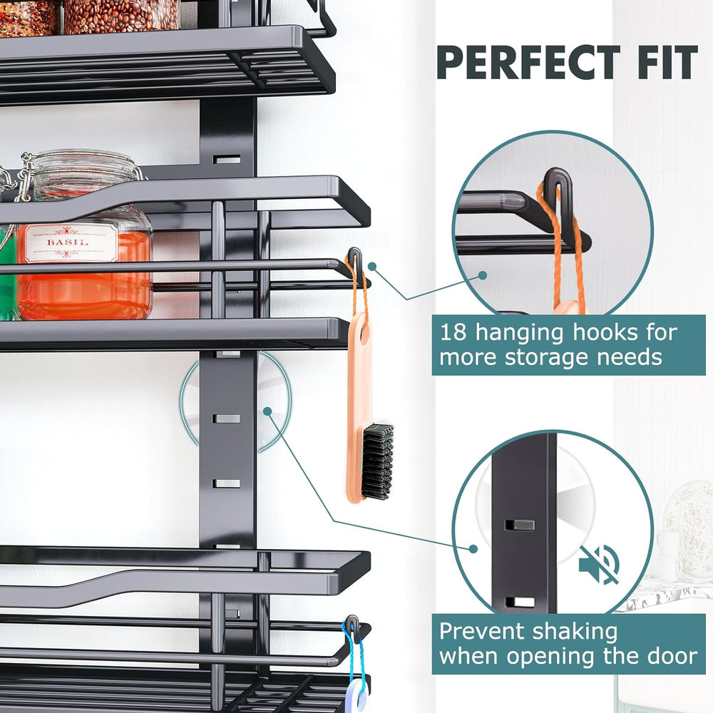 Eastherry Over The Door Pantry Organizer，9-Tier Over The Door Organizer with ...