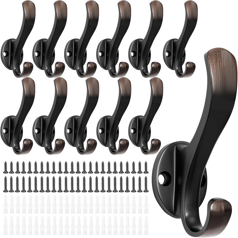 Coat Hooks Heavy Duty - Anti-Rust Oil Rubbed Bronze Towel Hook Decorative Wal...
