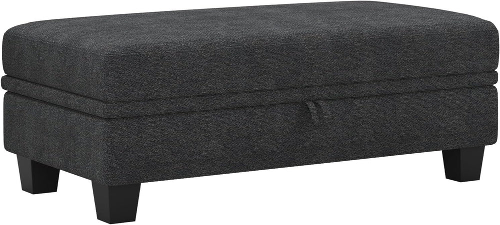 Belffin 45.9" Storage Ottoman Bench Oversized Ottoman for Footrest Uphol...
