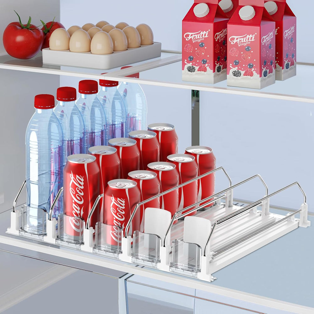 IBORING Drink Organizer for Fridge,Holds up to 25 Cans