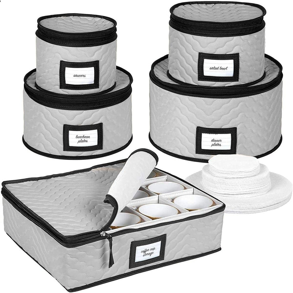 China Storage Containers 5-Piece Set Moving Boxes, Quilted Microfiber