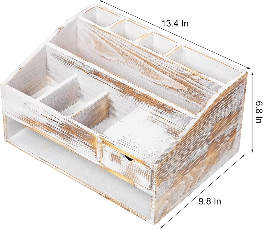 Wood Desk Drawer Organizers with File Organizer Pen holder Office Decor combo...