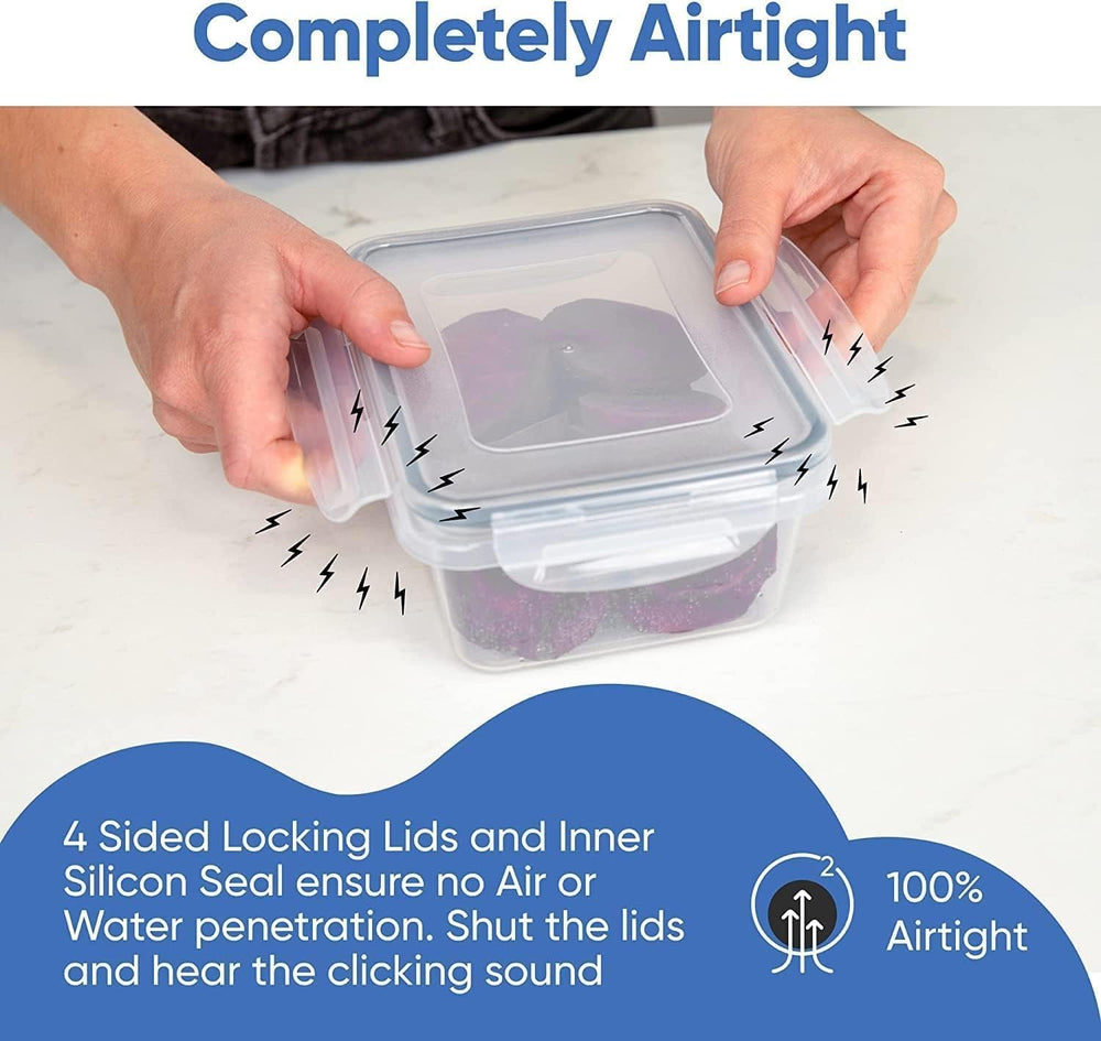 Chefs Path 48 Piece BPA-Free Plastic Food Storage Container Set with 24 Conta...