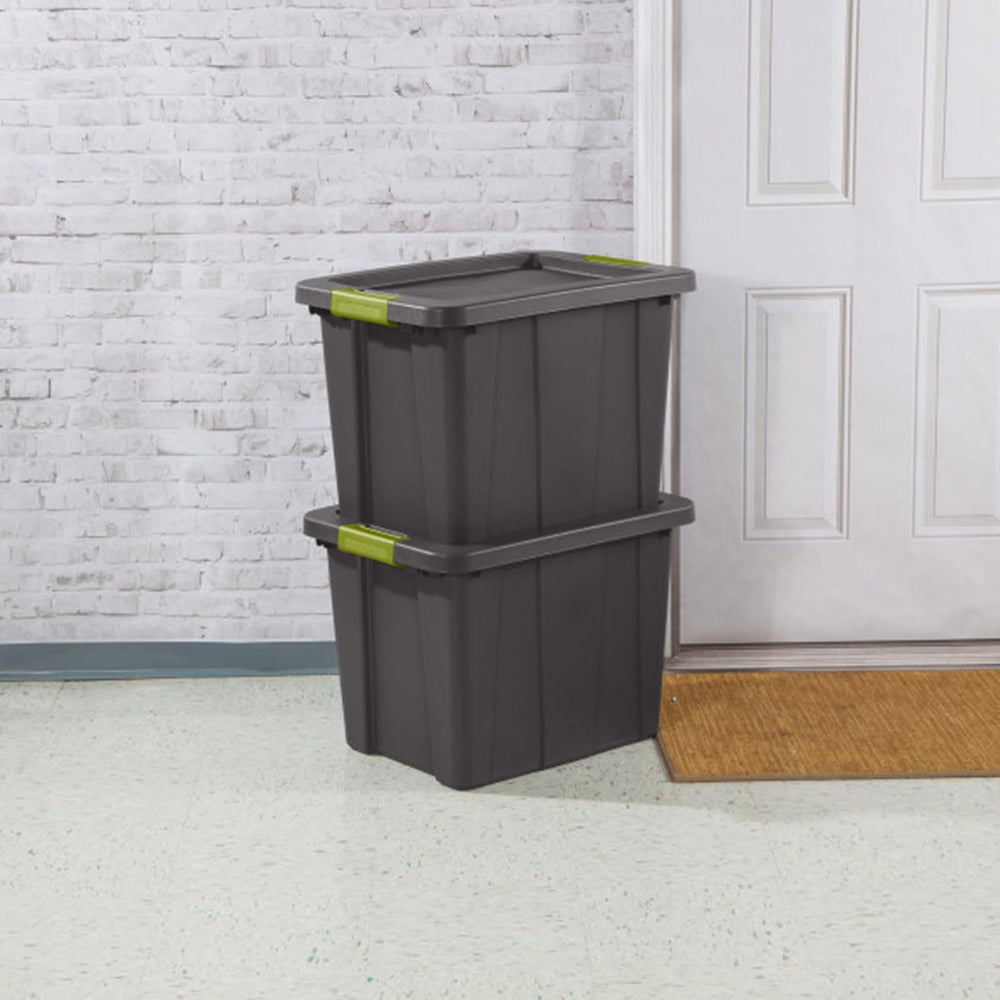 Sterilite Latching Tuff1 Tote Containers w/Lids, 18 Gallon, 12-Pack