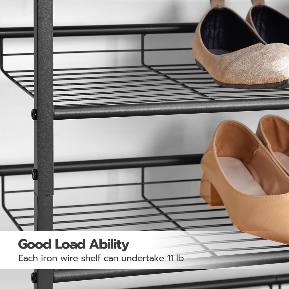 HOOBRO Shoe Rack, 5 Tier Shoe Organizer for Front Door Entrance, Shoe Shelf w...