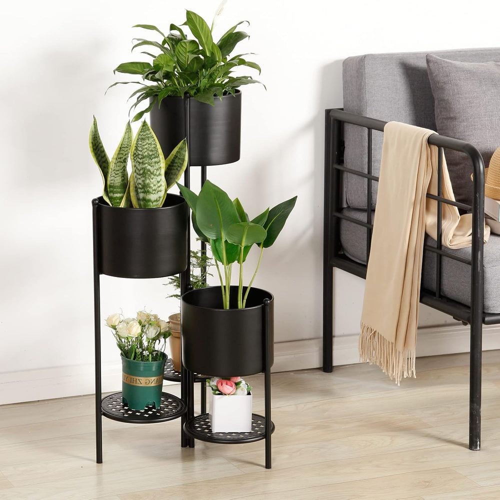 Corner Plant Stand Indoor Metal, 6 Tier 6 Potted Outdoor Flower Pot Stands Ho...