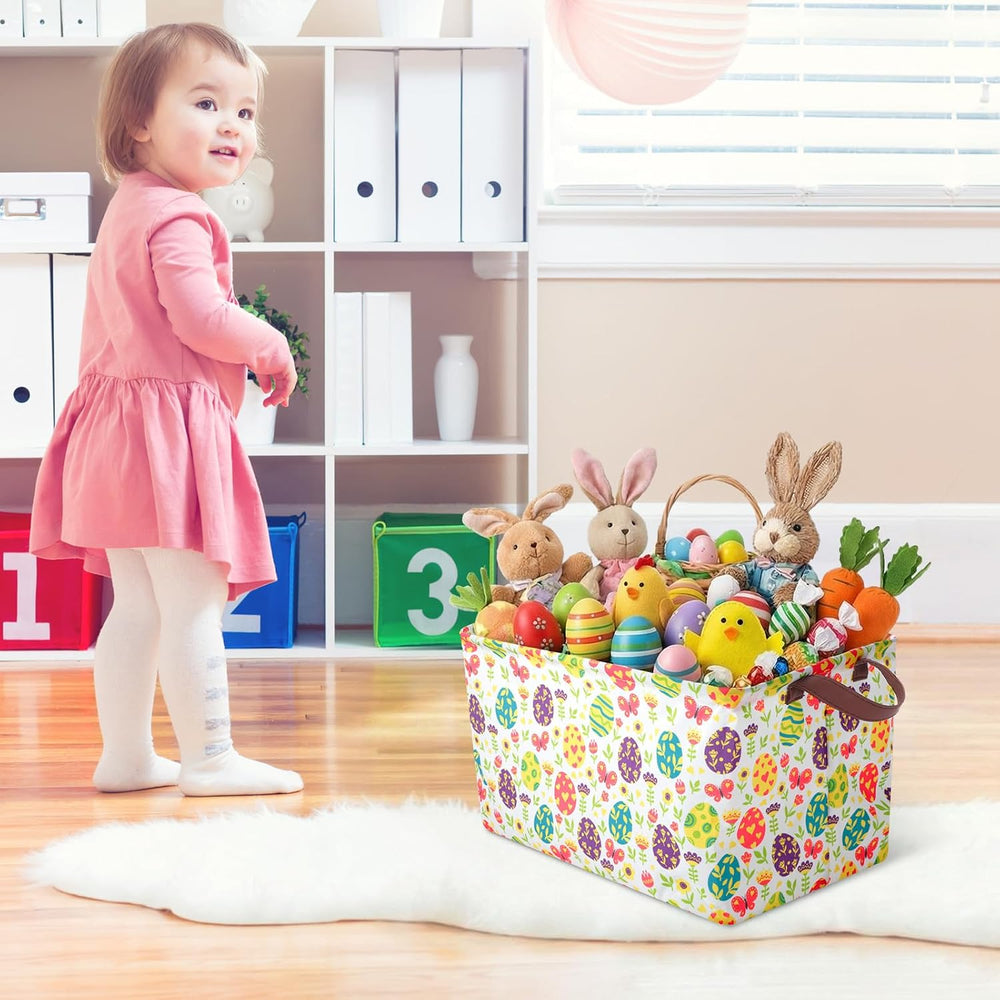 Vesici 6 Pack Large Easter Baskets for Gifts Empty Easter Storage Bins