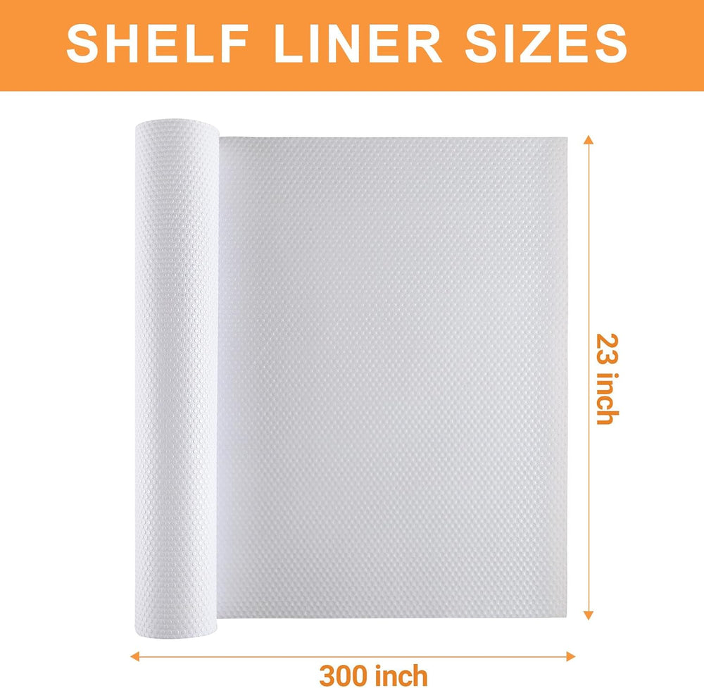 FLPMIX Shelf Liners for Kitchen Cabinets: 23" Wide Easy Cut Under Sink Mats