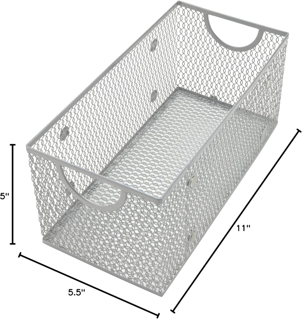 YBM Home Wire Mesh Storage Basket Organizer for CD and DVDs - 6 Pack